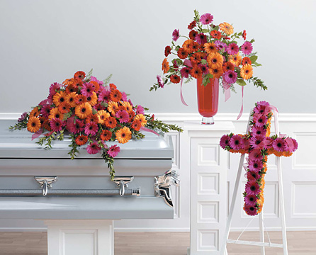 Casket Floral Spray – Native Poppy